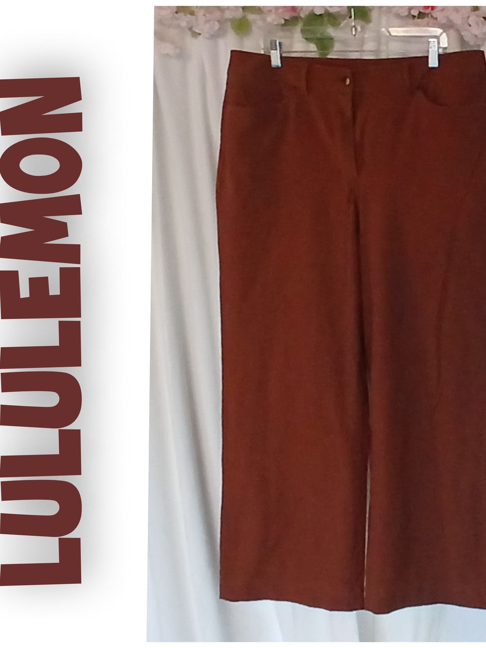 lululemon athletica Women's Wide-Leg Crop Pants — Chestnut Brown